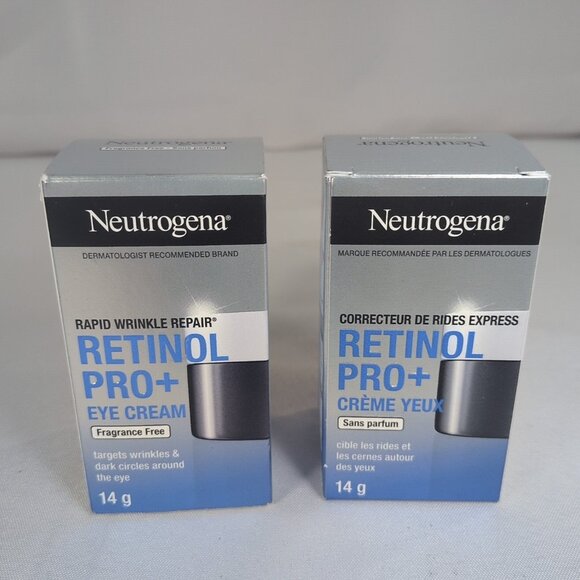 Neutrogena Other - 2 Pack Neutrogena Rapid Wrinkle Repair Retinol Pro+ Eye Cream 14g Dark Circles